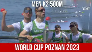 Men's K2 500m FINAL A | LITHUANIA CHAMPION 😯 | World Cup Poznan 2023