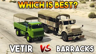 GTA 5 ONLINE : VETIR VS BARRACKS (WHICH IS BEST?)