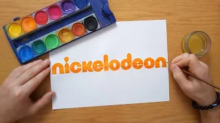nickelodeon logo - painting