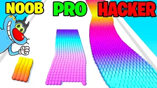 NOOB vs PRO vs HACKER | In Canvas Run | With Oggy And Jack | Rock Indian Gamer |