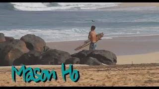 pro surfer mason ho, surfing hawaii and indonesia. 2K.