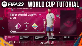 FIFA 23 World Cup Mode Tutorial - Every Game Mode Explained!