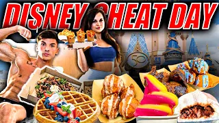 WE ATE EVERYTHING IN DISNEY WORLD | COUPLES CHEAT DAY !