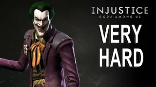Injustice Gods Among Us - The Joker Classic Battles (VERY HARD) NO MATCHES LOST