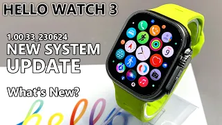 Hello Watch 3 AMOLED New System Update! What's New? Apple Watch Ultra Copy - Better than HK8 Pro Max