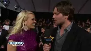 Carrie Underwood Gets Interviewed By  Mike Fisher