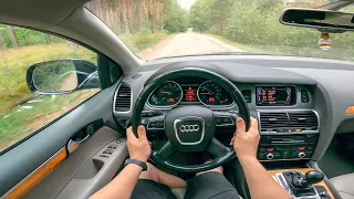 2010 Audi Q7 (Typ 4L, facelift 2009) 3.6 FSI V6 (280 Hp) quattro Gravel Pov Test Drive