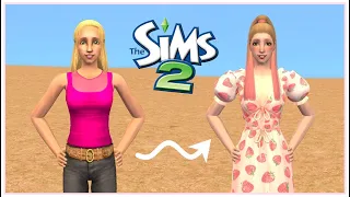 MAKE SIMS 2 LOOK MODERN IN 2023 | CREATE A SIM 👗