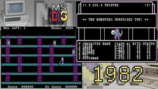 20 MS-DOS games released in 1982 - in under 5 minutes