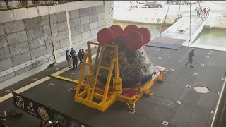 NASA's Orion capsule arrives in San Diego after historic mission