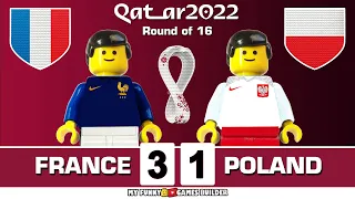 France vs Poland 3-1 • World Cup 2022 Qatar - Round of 16 | All Goals & Highlights Lego Football