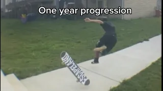 My One Year Skateboarding Progression (4K Quality)