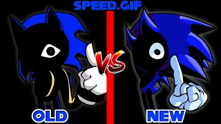 FNF': Vs Speed.GIF V2 - Control (Old Vs New) (cyclops sonic old and new comparison)