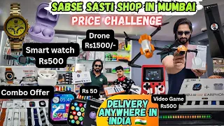 Mumbai ki Sabse Sasti Shop | Cheapest Smart Watch | Earbuds | Speakers & More | Wholesale & Retail