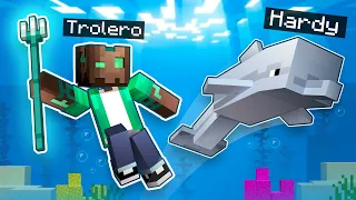 MI AMIGO se CONVIERTE en DELFÍN en MINECRAFT! 😂🐬 MINECRAFT ALEATORIO