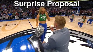 Dallas Mavs Dancers Surprise Marriage Proposal - NBA Dancers - 3/23/2022 dance performance