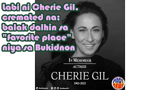Labi ni Cherie Gil, cremated na; balak dalhin sa "favorite place" niya sa Bukidnon
