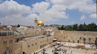 The Western Wall (the Wailing Wall) and Al Aqsa, Jerusalem - the most beautiful observation point.