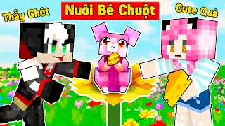 MỀU THỬ THÁCH 24 GIỜ NHẬN NUÔI CHUỘT HAMSTER TRONG MINECRAFT*REDHOOD KHÁM PHÁ NGÔI LÀNG CHUỘT NHẮT