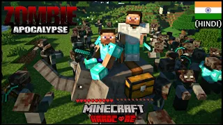 WE SURVIVED 200 DAYS IN ZOMBIE APOCALYPSE in Minecraft And Here's What Happened |  MINECRAFT (हिंदी)