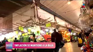 La inflación se mantiene a la baja en México | Noticias con Crystal Mendivil
