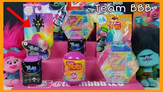 TROLLS MOVIE UNBOXING! Collectibles Tiny Dancer Hair Huggers Puzzle Pals DreamWorks Mini Figure