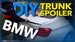 BMW F30 328 Lip Spoiler Install (SUPER EASY!)