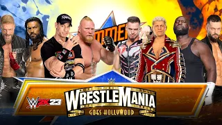 WWE 2K23 Wrestlemania 39 Opponents Vs Roman Reigns Brock Lesnar John Cena & Edge
