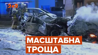 В Германии грузовик протаранил 31 автомобиль