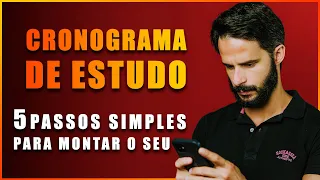 Como Montar Cronograma de Estudos para Concurso (Comprovado)