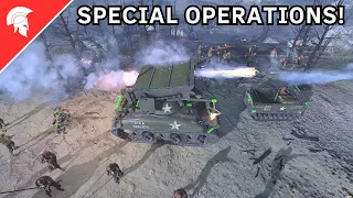 Company of Heroes 3 - SPECIAL OPERATIONS - US Forces Gameplay - 4vs4 Multiplayer - No Commentary