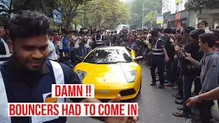 This Happens when Lamborghinis arrive at a car event in India | Reactions