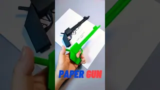 Paper GUN 🔫 DIY #gun #guns #origami #short #shorts #youtubeshorts @leisurelab