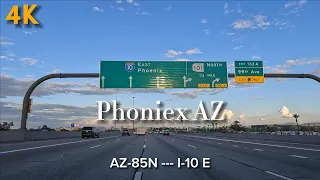 4K Driving - Phoenix Arizona USA 🇺🇸 I-10 East |Rain| HDR [60fps]