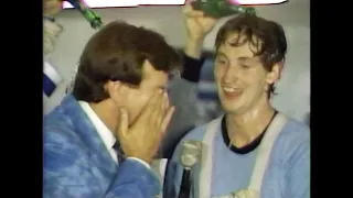 Interviews from Edmonton Oilers 1984 Stanley Cup Victory (Game 5, May 19)