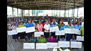 Fijian Prime Minister officiates at the Fiji Pine Ltd 2019 Lease Bonus Payment