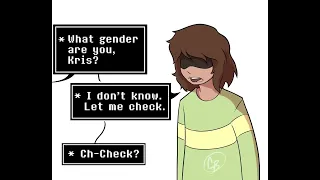 Undertale x deltarune comic dub WHAT GENDER ARE YOU? #deltarune #undertalecomicdub #undertale #frisk