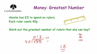 Money Greatest Number - Corbettmaths