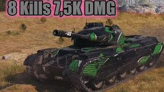 World of Tanks Progetto M35 mod 46   8 Kills 7,5K Damage  Steppes