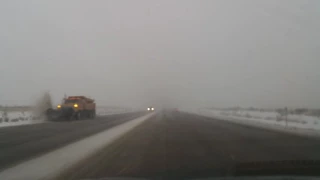 Snow and graupel squall in Elko, NV.