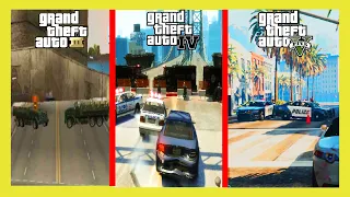 Police Road Block in All GTA Games (2001-2023)