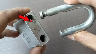 Many people don't know ! How to fix a padlock in 5 minutes