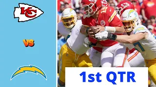 Kansas City Chiefs vs. Los Angeles Chargers Full Highlights 1st QTR | NFL Week 7, 2023