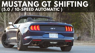 Mustang GT 5.0 / 10 Speed Automatic Shifting Demonstration