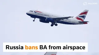 Russia bans UK airlines from its airspace