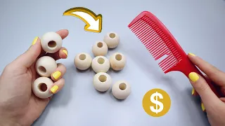 Make and Sell Earn Money with Wooden Beads and Old Combs / You'll Love This Idea
