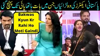 Biggest Fights Of Pakistani Actors On LIVE TV- Humayun Saeed- Saba Qamar- Nida Yasir-By Sabih Suamir