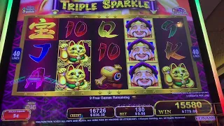 Riches with Daikoku ￼Triple Sparkle Slot Machine Max Bet Bonus Big Win Major Jackpot