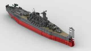 The Battleship YAMATO | Lego MOC Speed Build