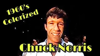 1960’s Chuck Norris | Karate Tournament Sparring ~ Colorized